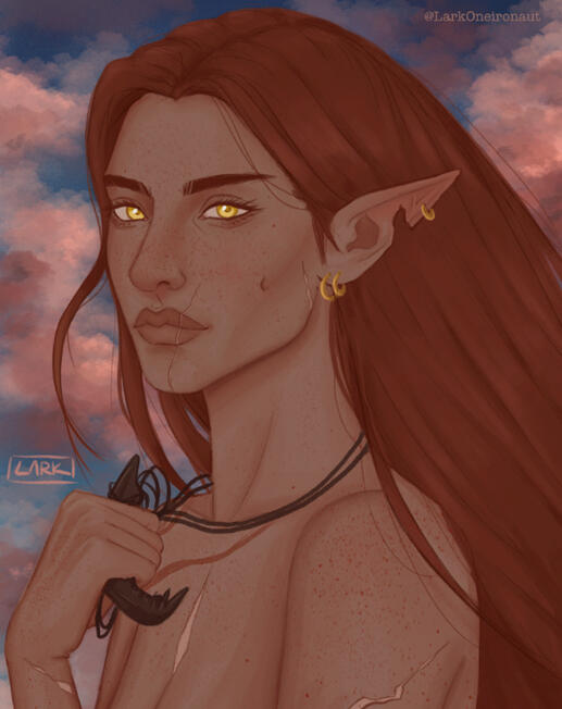 Ren waiting for the Dread Wolf